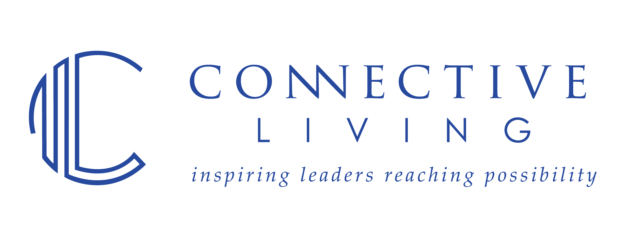 Connective Living logo with stylized C