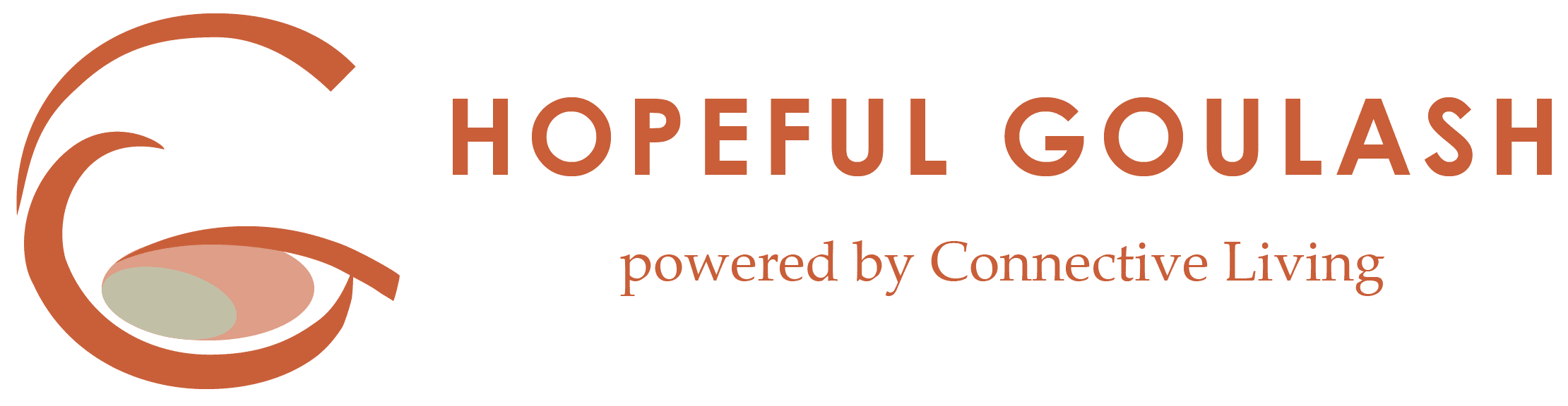 Hopeful Goulash logo, powered by Connective Living