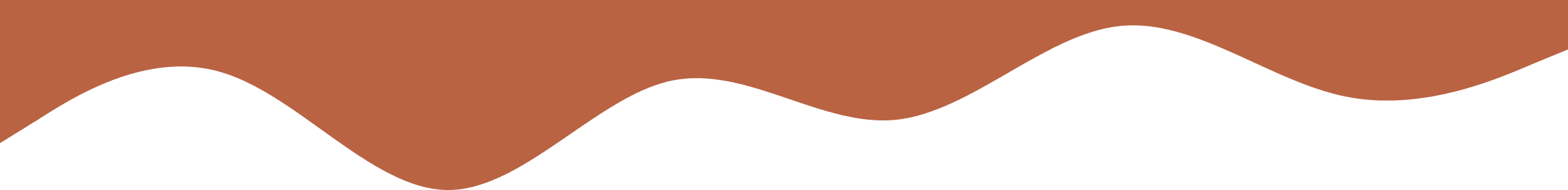 Black wavy hills on terracotta background